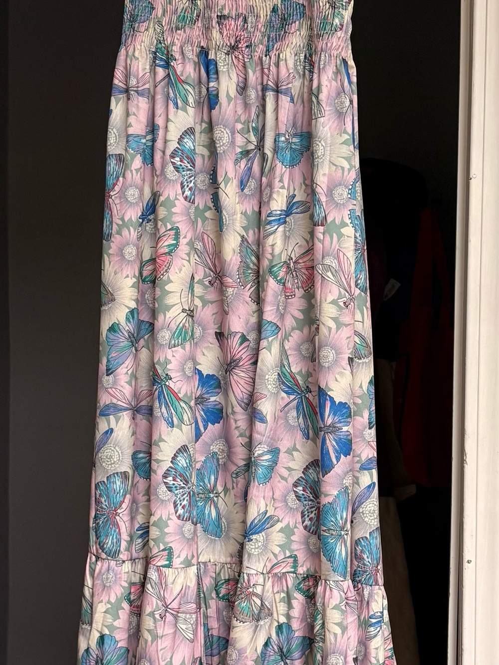 Butterfly Print Pink sundress